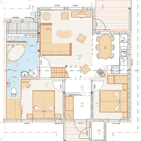 Otsopirtti: Maria And Otso Apartman Kolinkylä